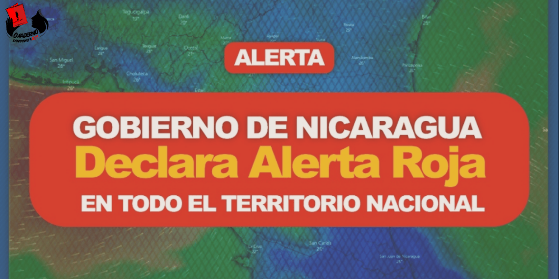 Gobierno de Nicaragua declara alerta roja por tormenta tropical Julia