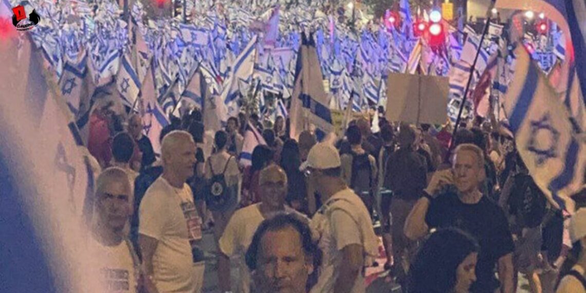 Miles de israelíes vuelven a marchar contra reforma judicial