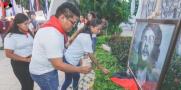 Juventud Sandinista rindió homenaje al Comandante Che Guevara