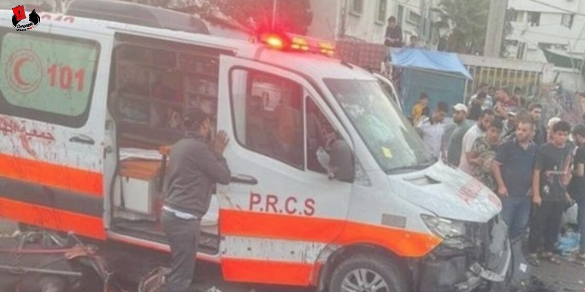 Israel ataca caravana de ambulancias en Gaza