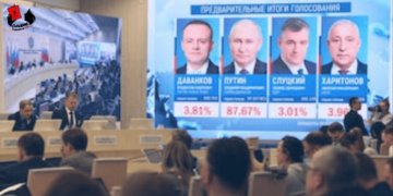 Vladimir Putin obtiene el 87,97% de los votos en elecciones presidenciales rusas